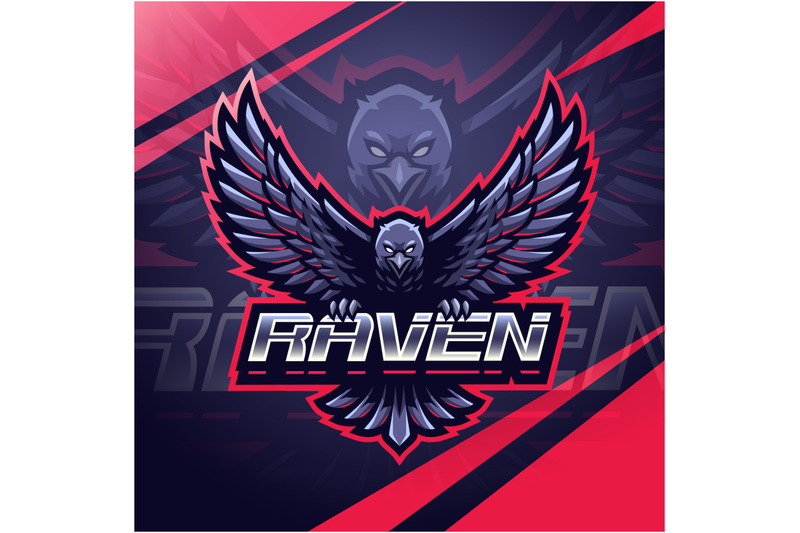 raven-sport-mascot-logo-design