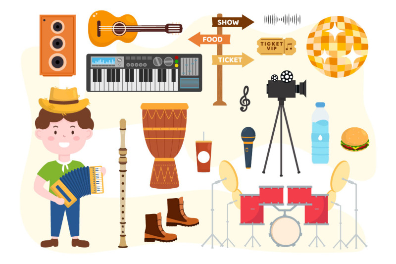 7-music-elements-vector-illustration