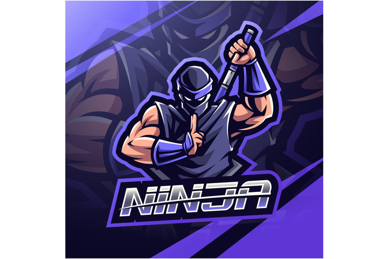 ninja-esport-mascot-logo-design