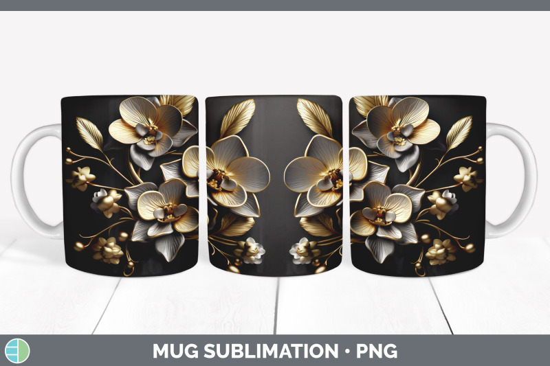 3d-elegant-orchid-flowers-mug-wrap-sublimation-coffee-cup-design