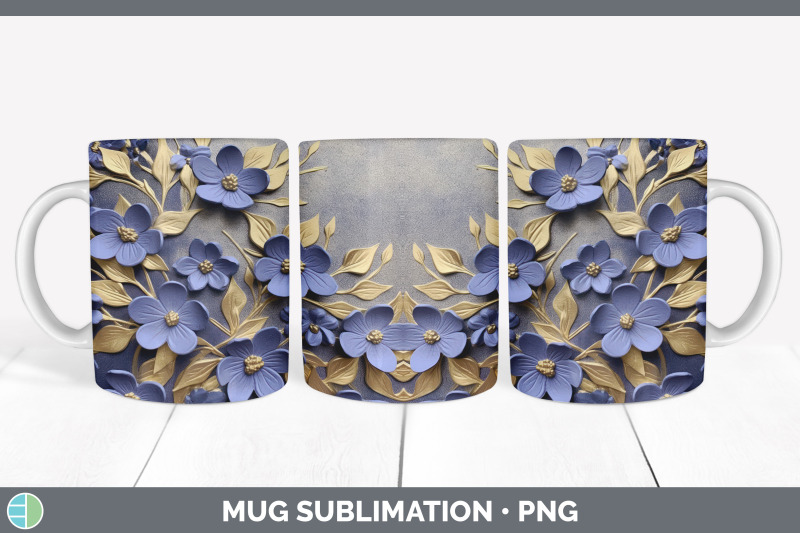 3d-elegant-periwinkle-flowers-mug-wrap-sublimation-coffee-cup-design