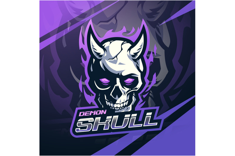 demon-skull-mascot-logo-design