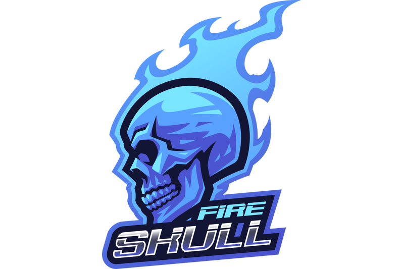 fire-skull-mascot-logo-design