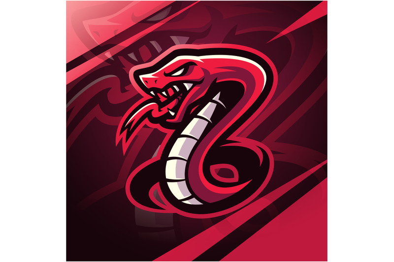 red-viper-snake-mascot-logo-design