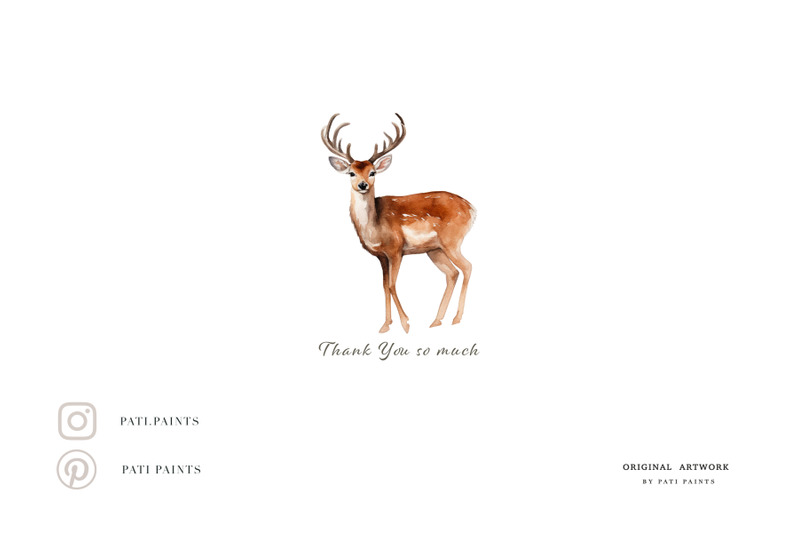 watercolor-forest-deer-seamless-pattern