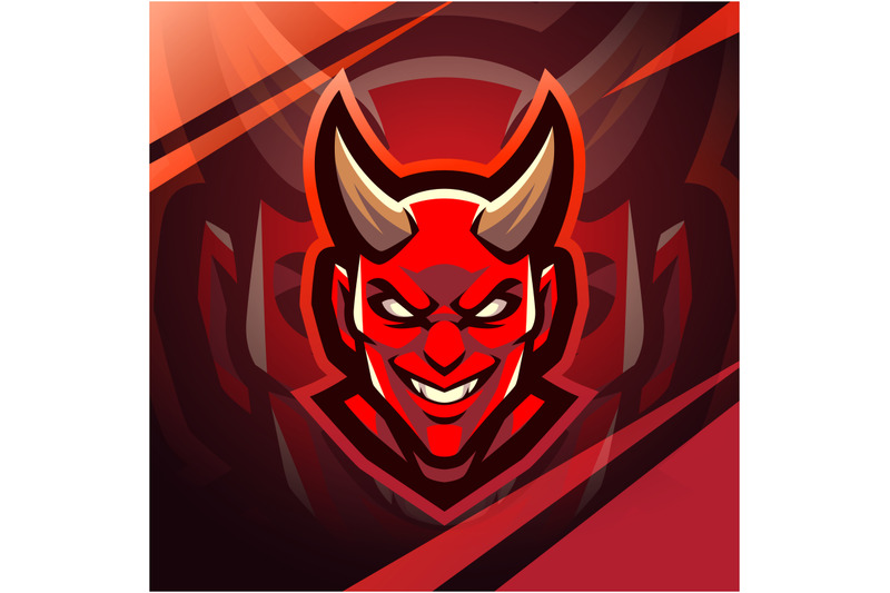 devil-head-esport-mascot-logo-design