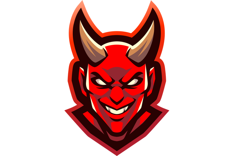 devil-head-esport-mascot-logo-design