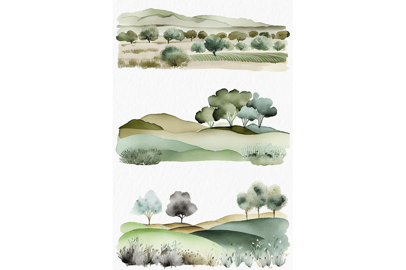 sage-fields-watercolor-clipart-png