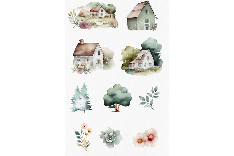 cute-cottages-watercolor-clipart-png