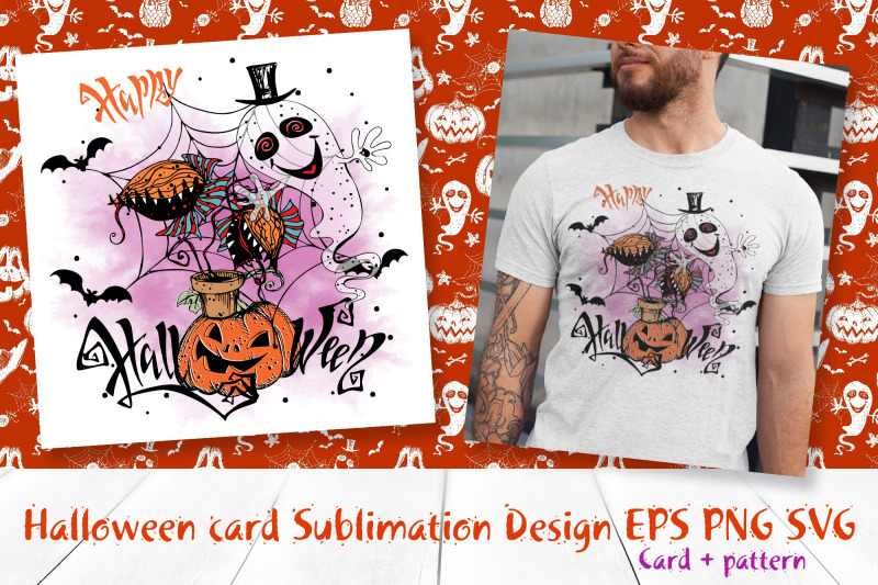 halloween-greeting-card-with-a-ghost