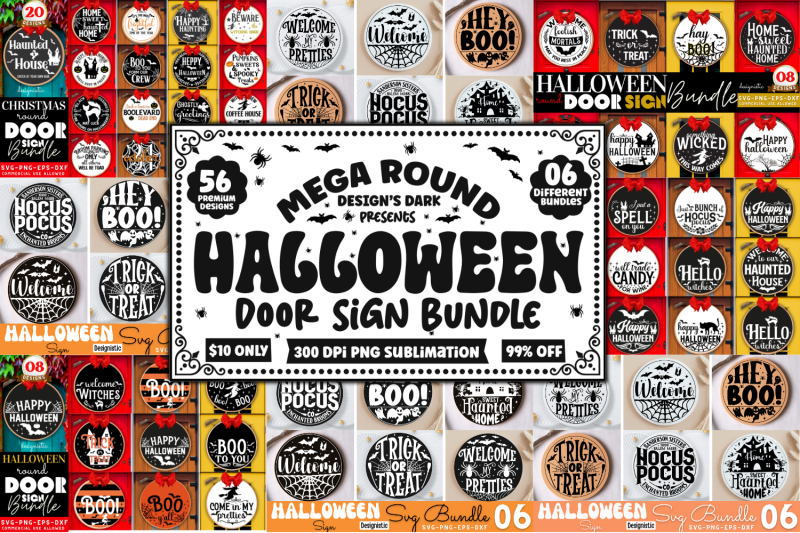 halloween-round-sign-bundle