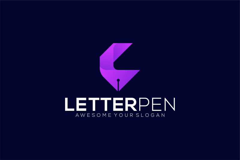 letter-c-pen-vector-template-design-logo