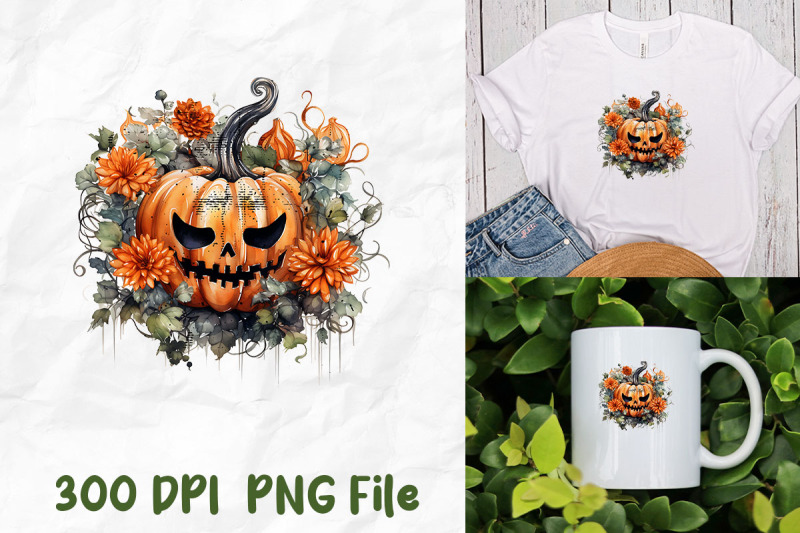 halloween-pumpkin-scary-queen-flower