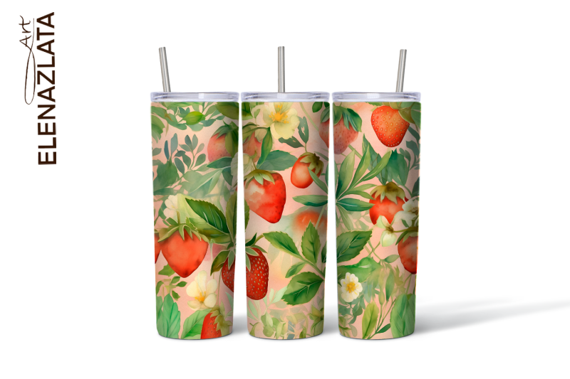 strawberries-tumbler-wrap-summer-flowers-20oz-tumbler