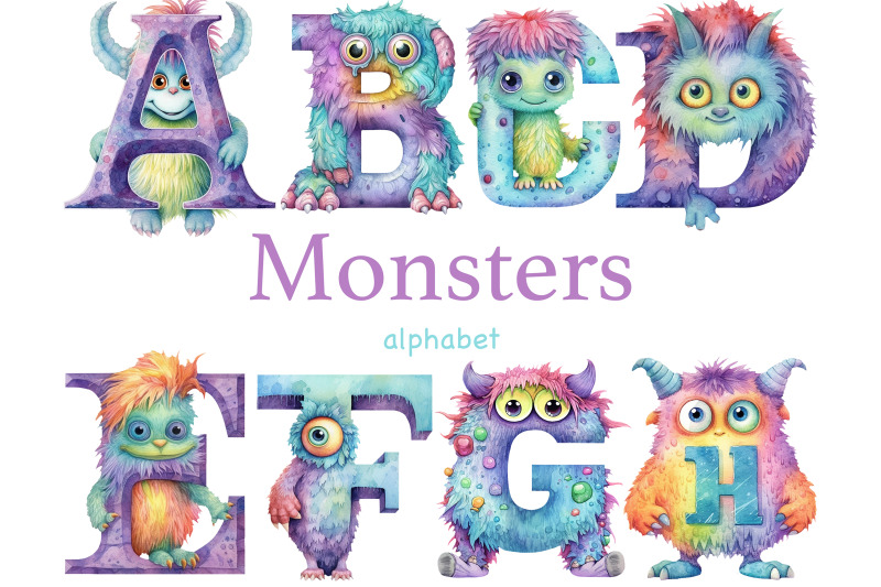 monsters-alphabet-cute-monsters-clipart