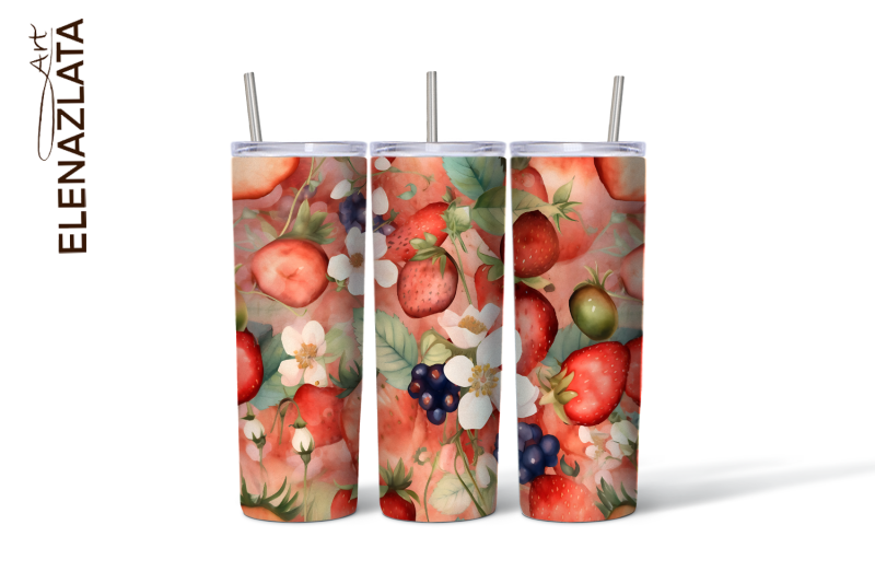 strawberries-tumbler-wrap-summer-flowers-20oz-tumbler