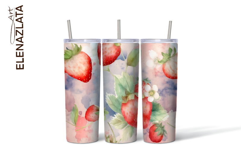 strawberries-tumbler-wrap-summer-flowers-20oz-tumbler