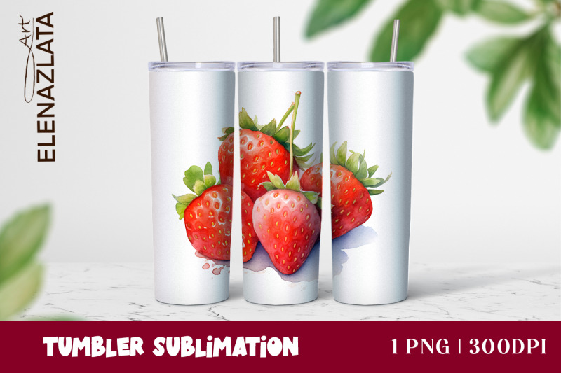 strawberries-tumbler-wrap-summer-flowers-20oz