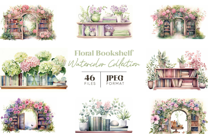 floral-bookshelf