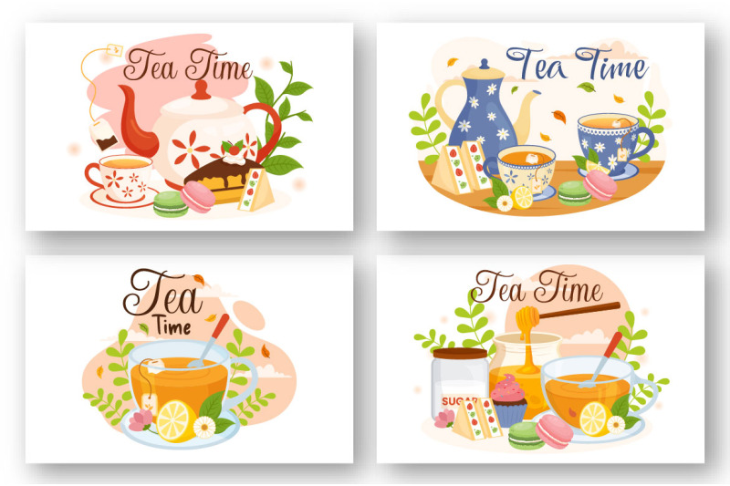 14-tea-time-vector-illustration