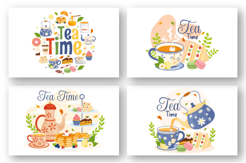 14-tea-time-vector-illustration