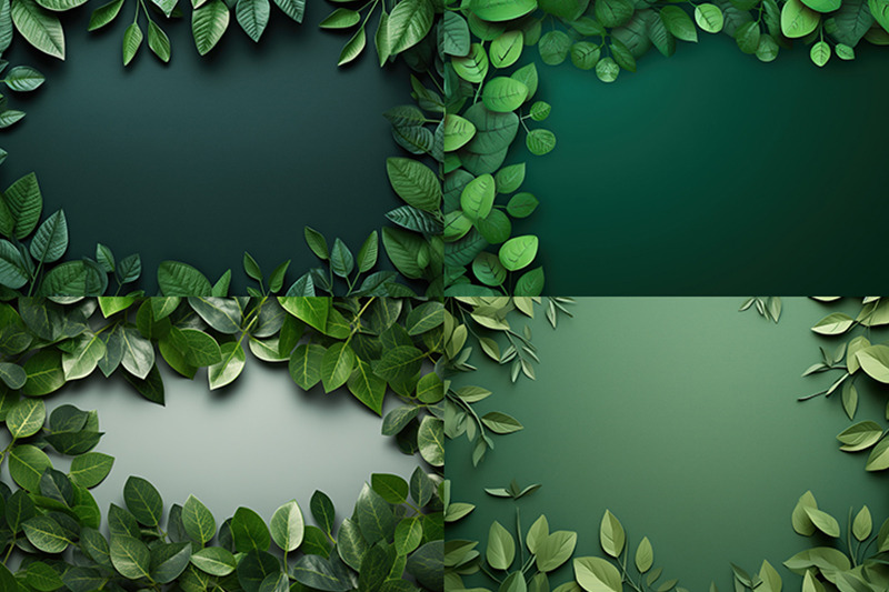 mock-up-inside-out-design-green-leaves-on-a-paper-background