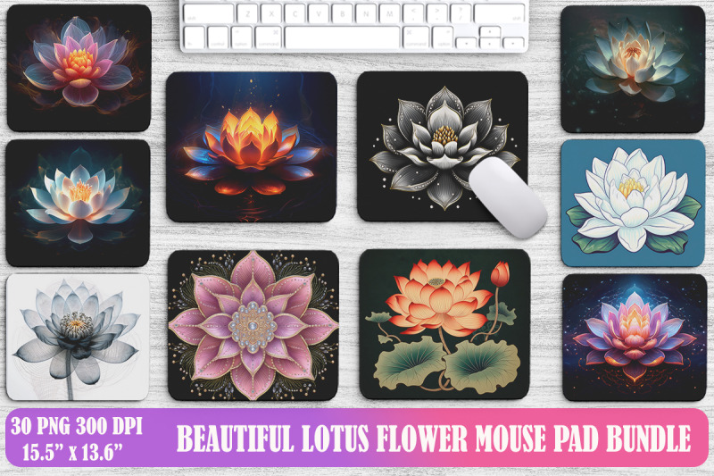 beautiful-lotus-flower-art-mouse-pad-design-bundle