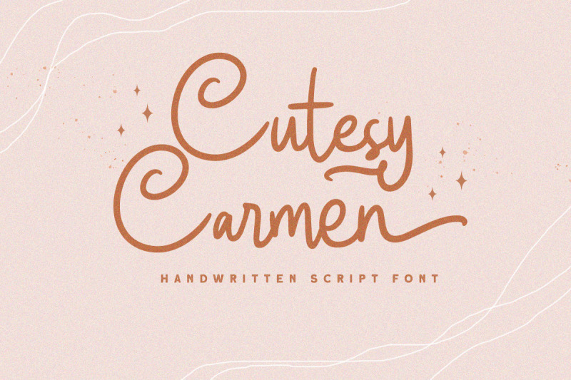 cutesy-carmen-handwritten-script