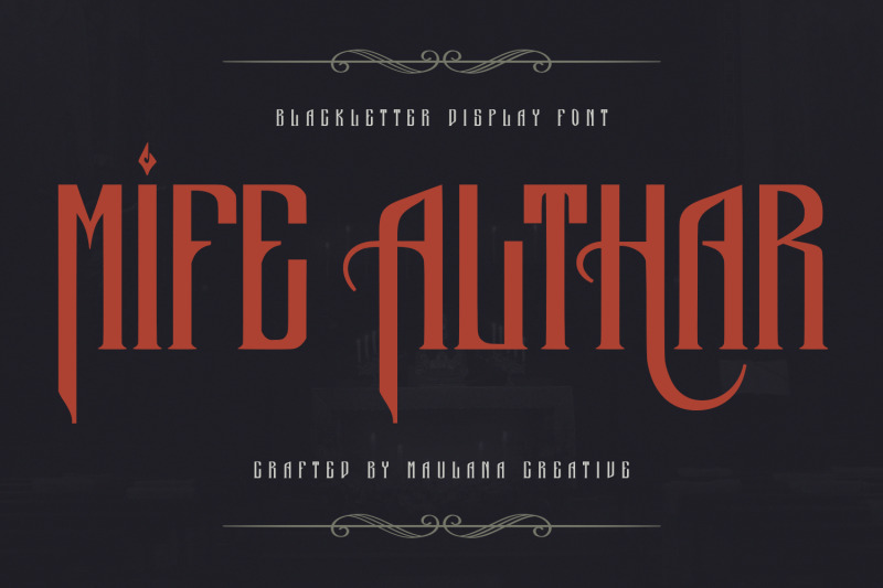 mife-althar-blackletter-display-font