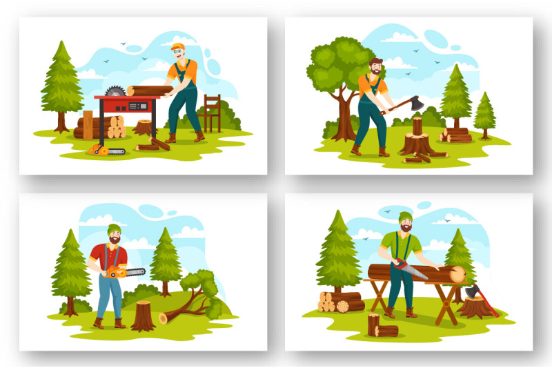 16-chopping-timber-and-cutting-tree-illustration