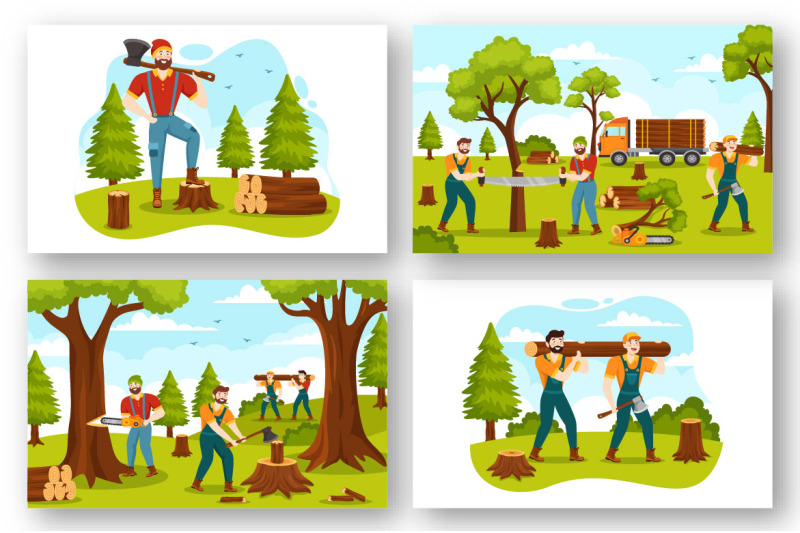 16-chopping-timber-and-cutting-tree-illustration