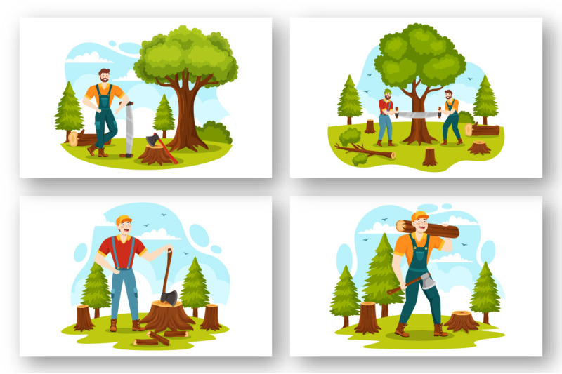 16-chopping-timber-and-cutting-tree-illustration