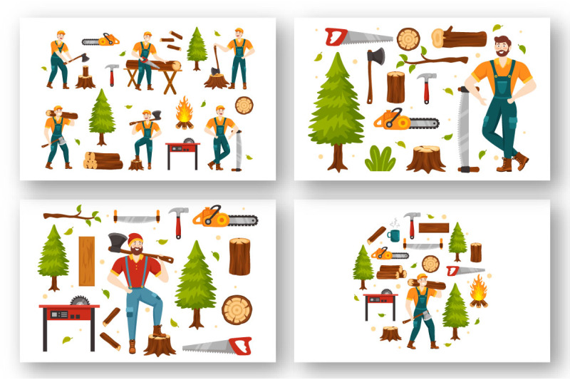 16-chopping-timber-and-cutting-tree-illustration