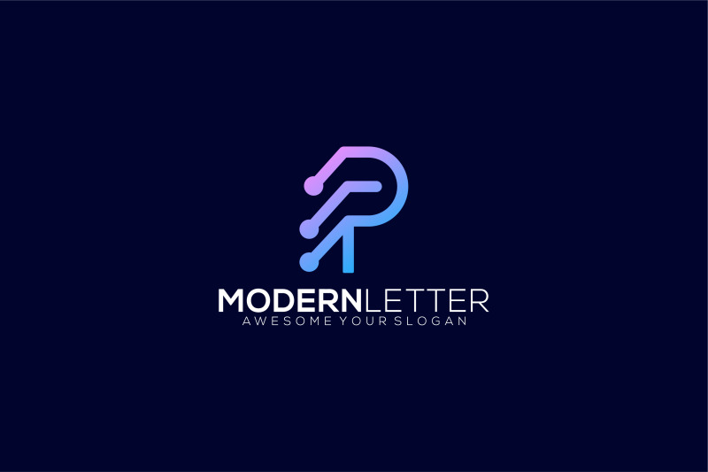 letter-p-lineart-vector-template-design-logo