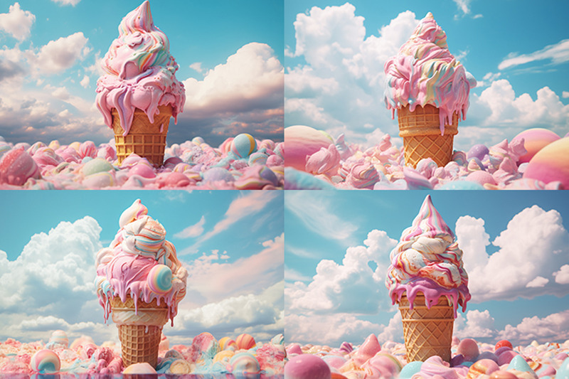 surreal-ice-cream-minimal-design