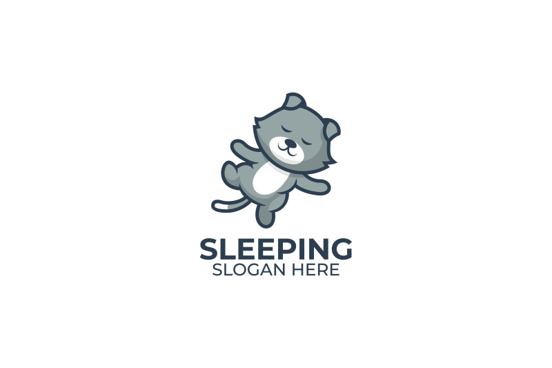 sleeping-cat-vector-template-design-logo