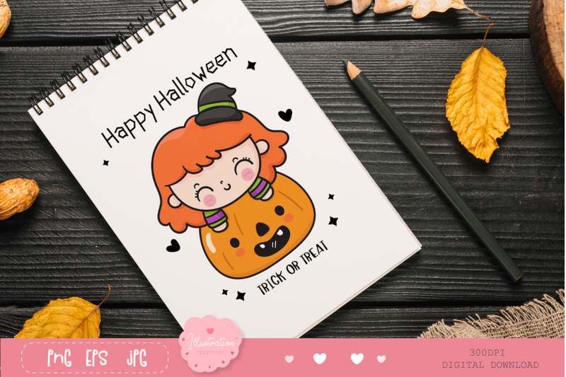 halloween-witch-girl-kawaii-clipart-spooky-cartoon