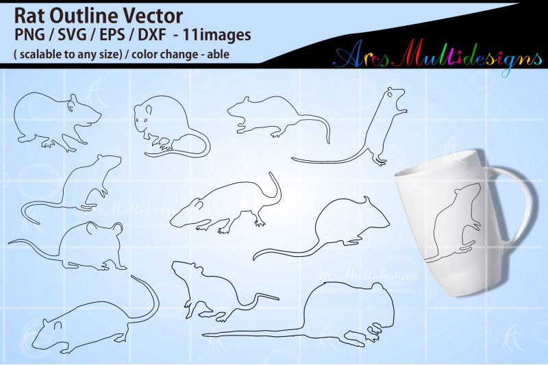 rat-outline-vector-bundle