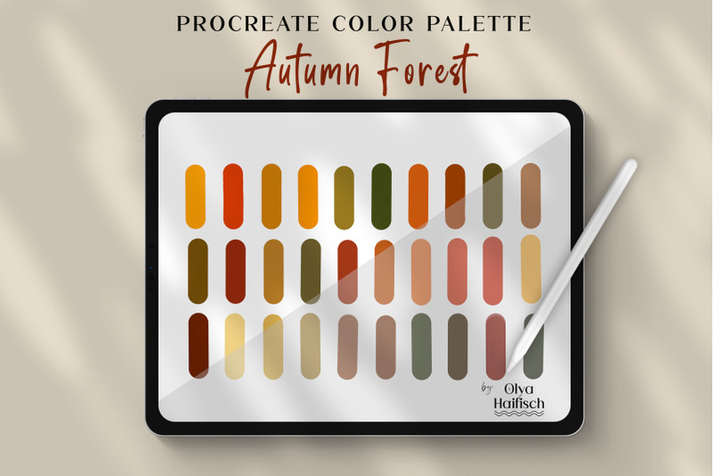 autumn-procreate-palette-fall-color-swatches
