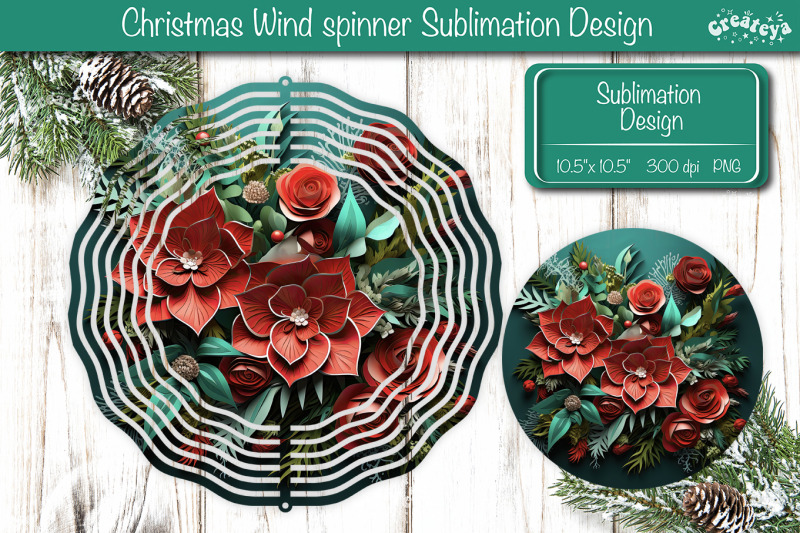 3d-wind-spinner-sublimation-christmas-flower-wind-spinner-sublimation