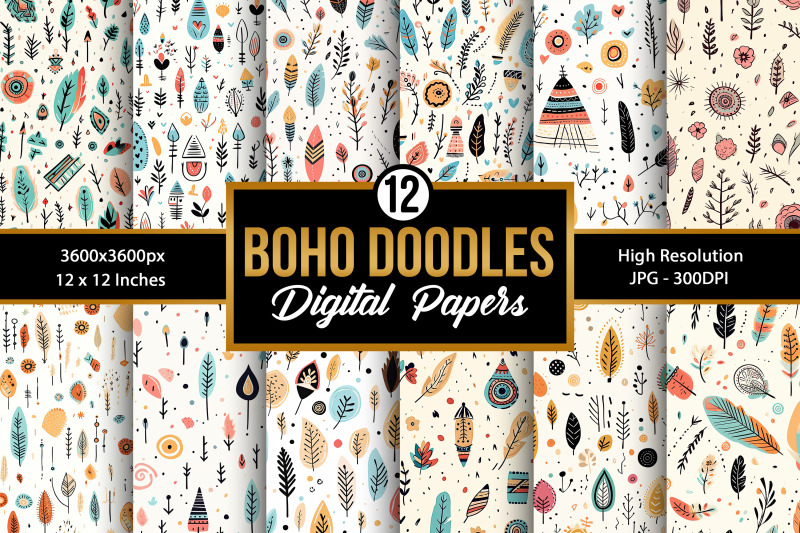 abstract-boho-doodle-pattern-digital-papers