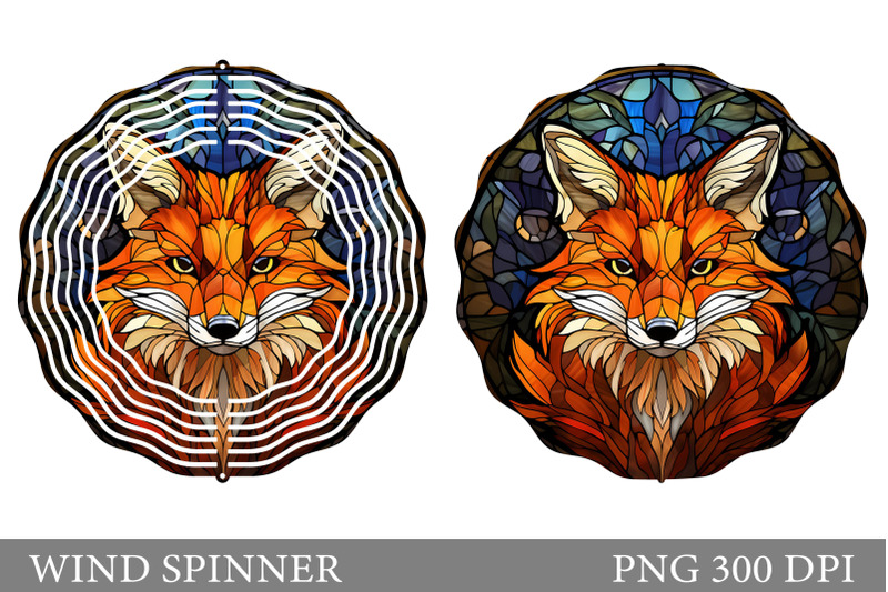 fox-wind-spinner-design-stained-glass-spinner-sublimation