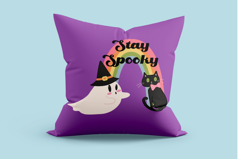 stay-spooky-retro-ghost-sublimation-png-and-svg-spooky-svg-clipart