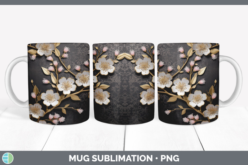 3d-gold-cherry-blossom-flowers-mug-wrap-sublimation-coffee-cup-desig