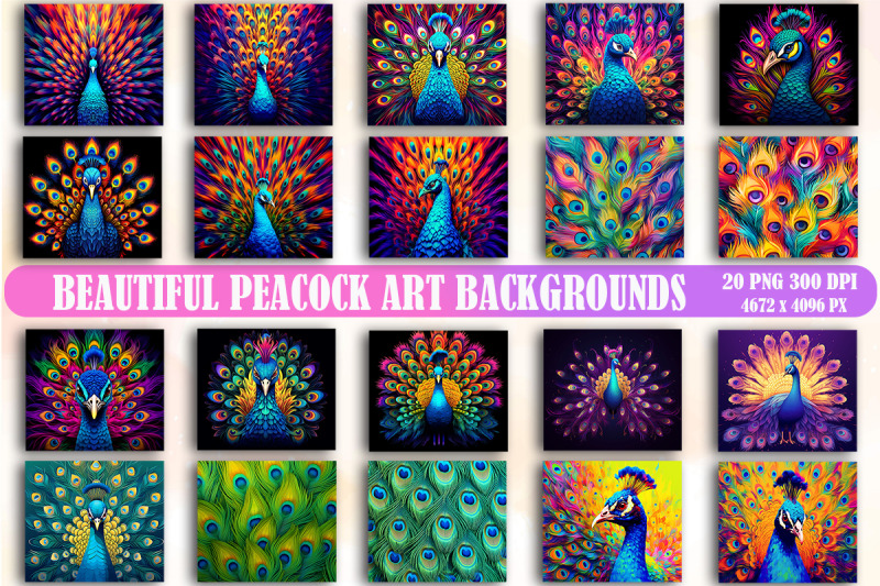 beautiful-peacock-art-backgrounds-bundle