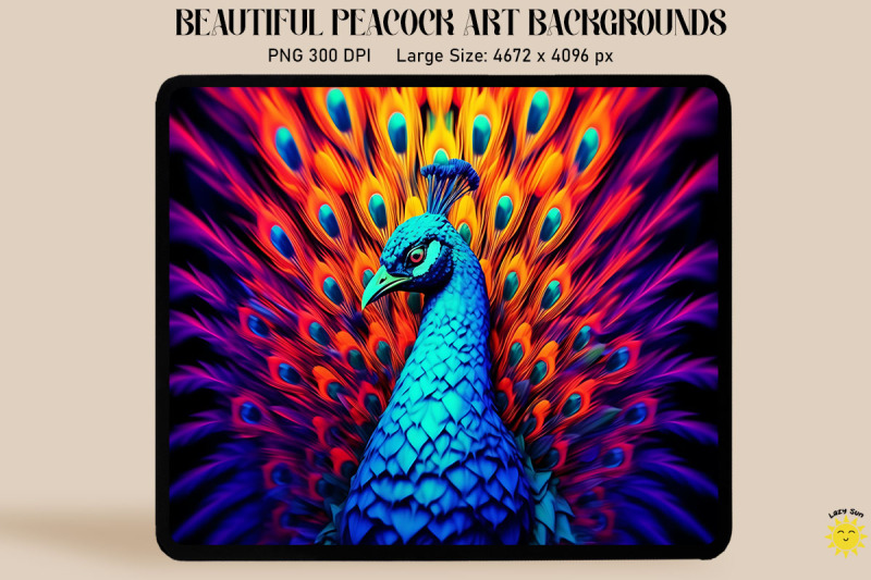 pop-art-peacock-with-neon-feathers