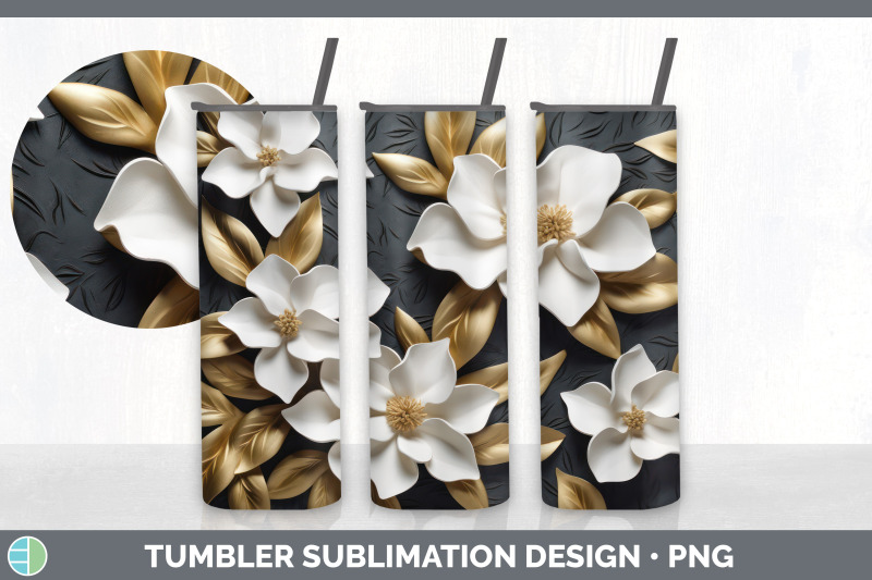3d-gold-gardenia-flowers-tumbler-sublimation-20-oz-skinny-tumbler-de