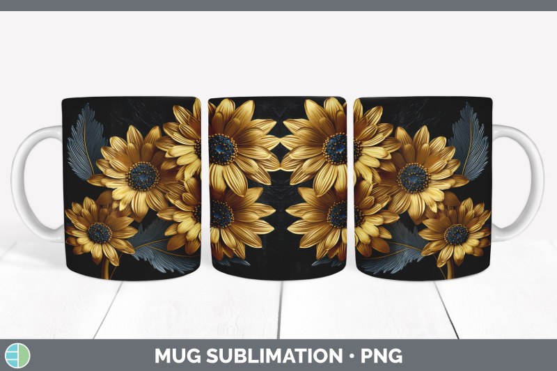 3d-gold-gerbera-daisy-flowers-mug-wrap-sublimation-coffee-cup-design