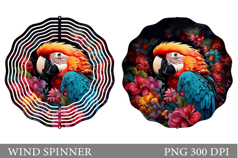 parrot-wind-spinner-sublimation-parrot-wind-spinner-design