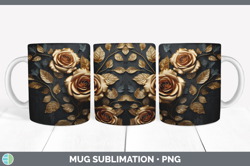 3d-gold-rose-flowers-mug-wrap-sublimation-coffee-cup-design